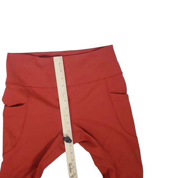 Free People Movement Legging Size L High Rise Deep Side Pockets Ankle Cutouts - Picture 15 of 16